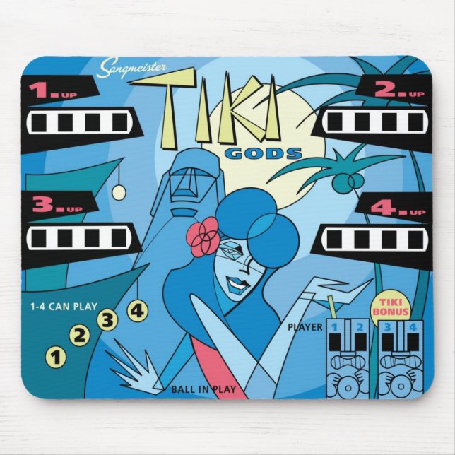 TIKI GODS MOUSE MAT (Front)