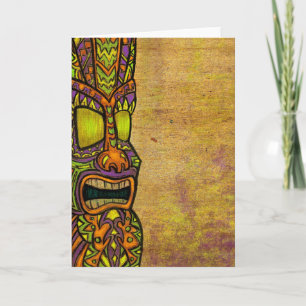 Tiki Greeting Card