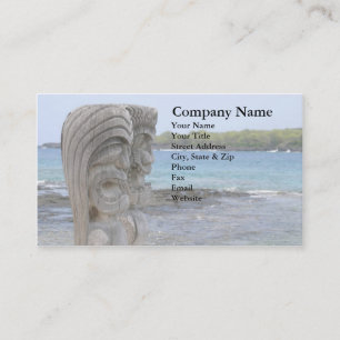 Tiki Guardians in Kona, Hawaii - Business Card