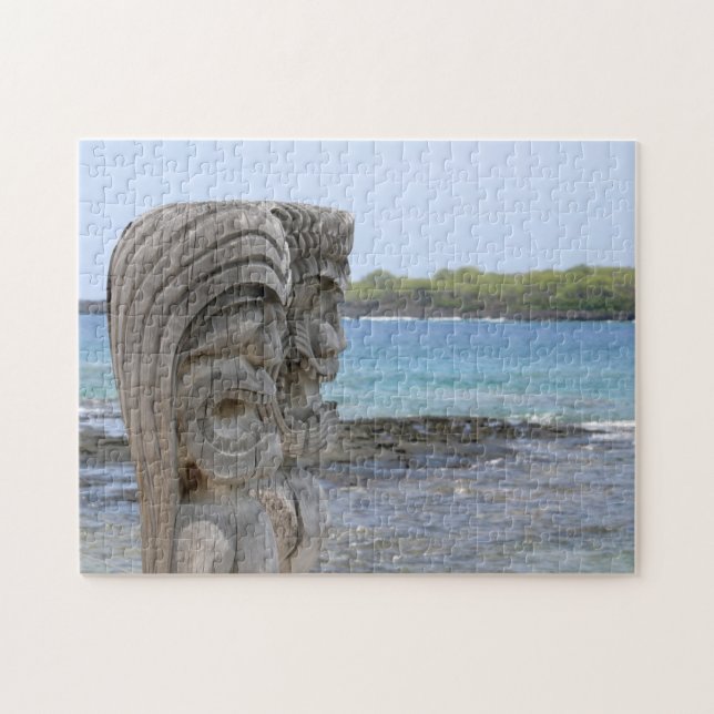 Tiki Guardians in Kona, Hawaii Jigsaw Puzzle (Horizontal)