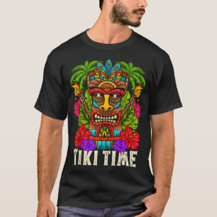 Tiki Hawaii Hawaiian Aloha Hula Surf Island Party  T-Shirt