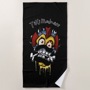 Tiki Hut Beach Towel