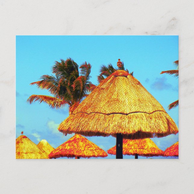 ~Tiki Huts~ POSTCARD (Front)