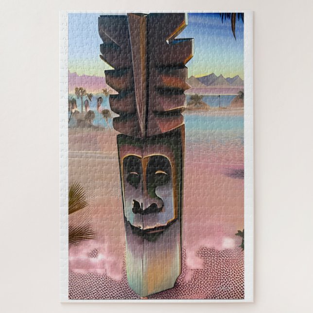 Tiki Illusions Jigsaw Puzzle (Vertical)