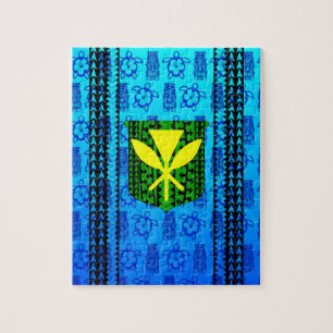 Tiki Kanaka Maoli Tribal Jigsaw Puzzle