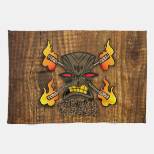 Tiki Kustom Tea Towel