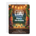 Tiki Luau Hawaiian Tropical Island Beach Birthday