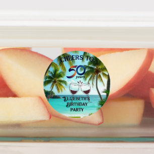 tiki luau tropical beach partyPaper Plate