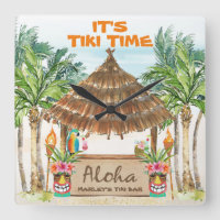 Tiki Luau | Tropical Beach Tiki Bar Aloha Square