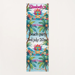 tiki luau tropical island beach Yoga Mat