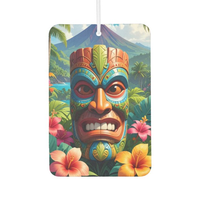 Tiki Mack Car Air Freshener (Front)
