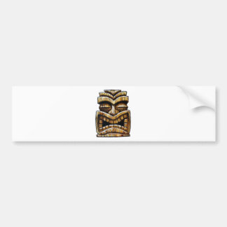 Tiki Man Bumper Sticker