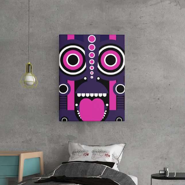 tiki mask canvas print (Creator Uploaded)