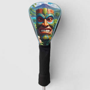 Tiki Mask  Golf Head Cover