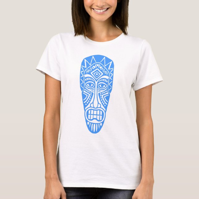 Tiki Mask II - Baby Blue T-Shirt (Front)