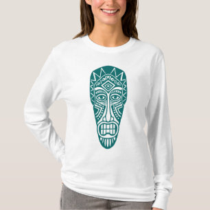 Tiki Mask II - Moss Green T-Shirt