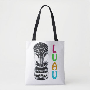 Tiki Mask Luau Party Tote Bag