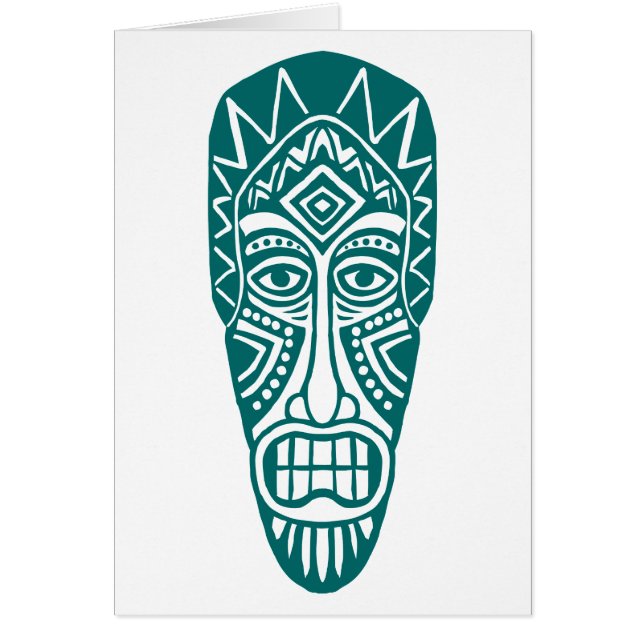 Tiki Mask - Moss Green (Front)