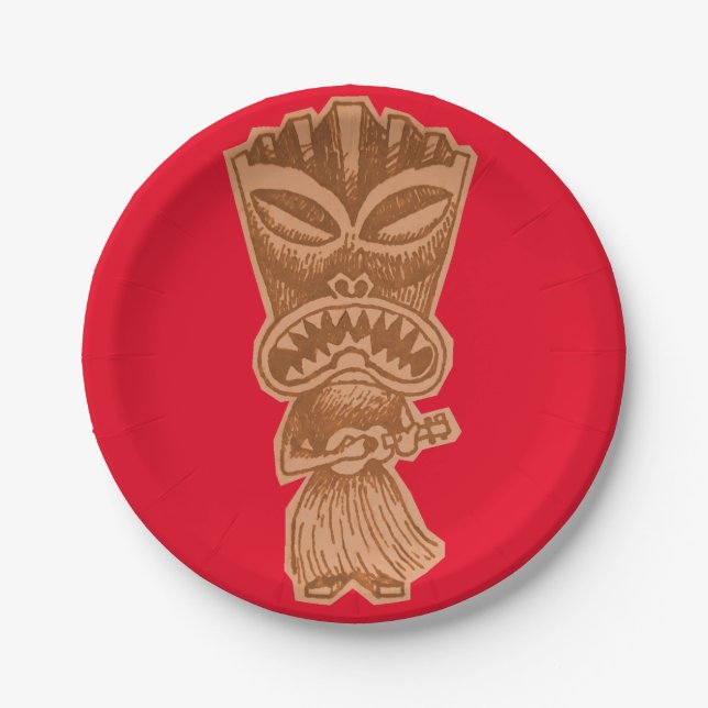 Tiki Paper Plate (Front)