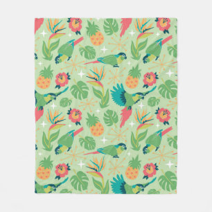 Tiki Parrot Blanket