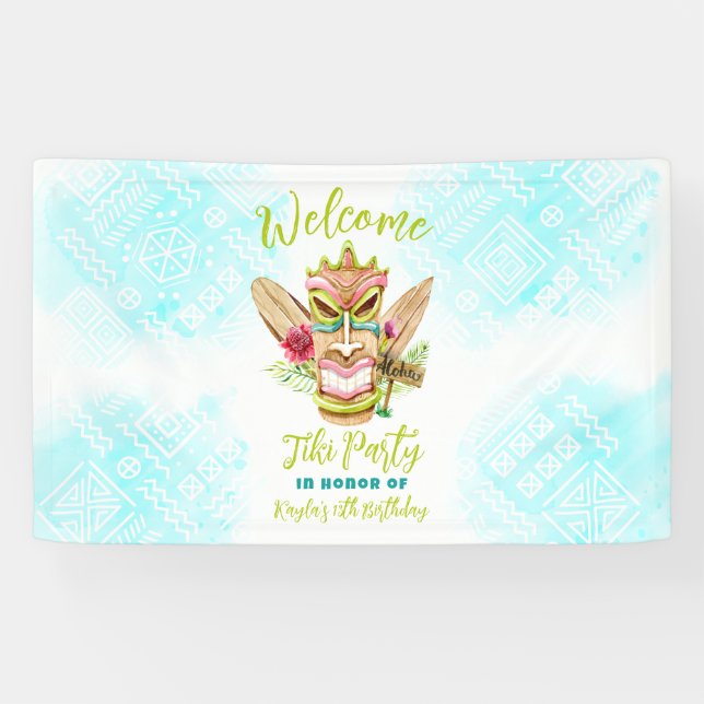 Tiki Party Banner (Horizontal)