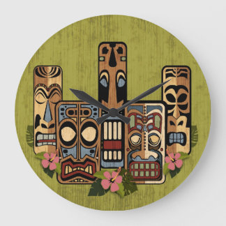 Tiki Party II Wall Clock