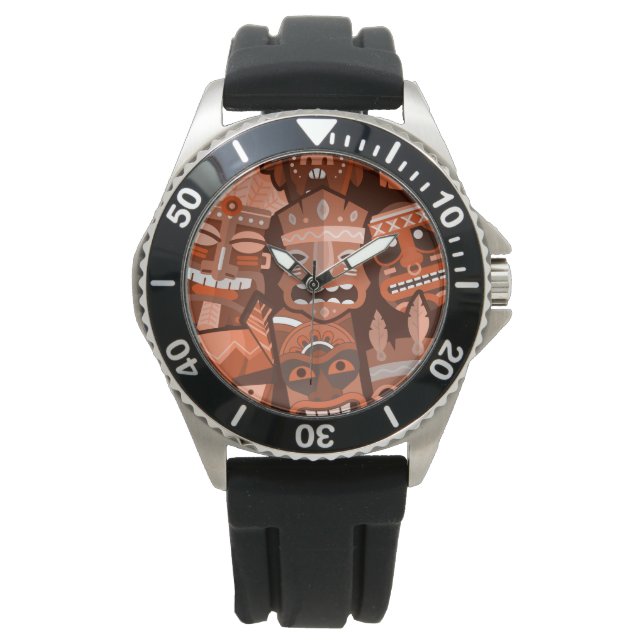 TIKI Pattern 2 Watch (Front)