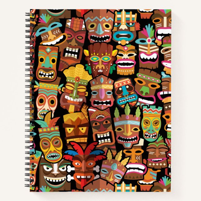 TIKI Pattern 4 Notebook (Front)