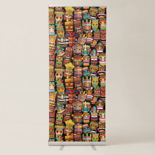 TIKI Pattern 4 Retractable Banner