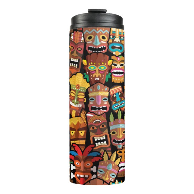 TIKI Pattern 4 Thermal Tumbler (Front)