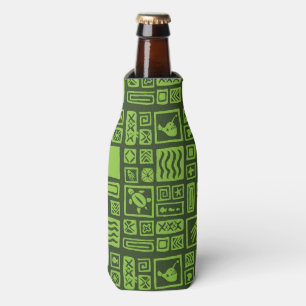 Tiki Pattern Bottle Cooler