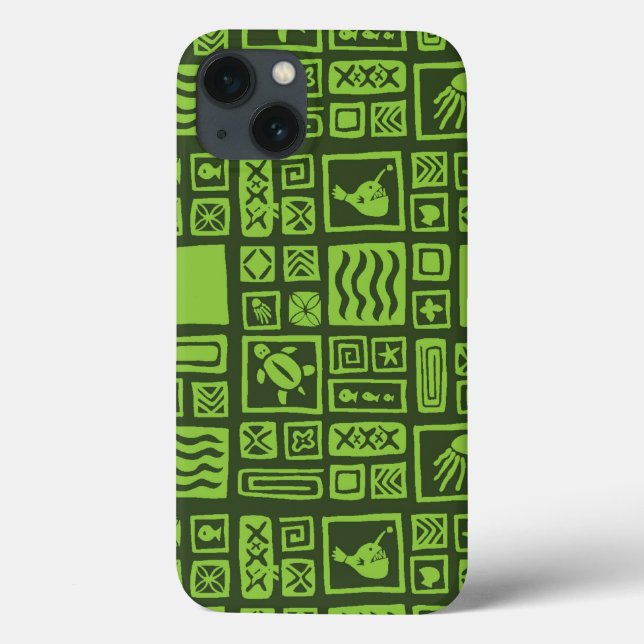 Tiki Pattern Case-Mate iPhone Case (Back)