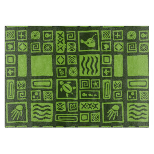 Tiki Pattern Cutting Board