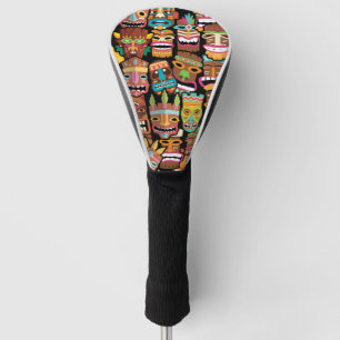 Tiki Pattern Golf Head Cover