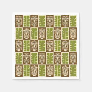 Tiki Pattern Napkin