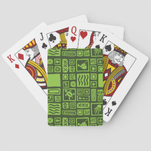 Tiki Pattern Playing Cards