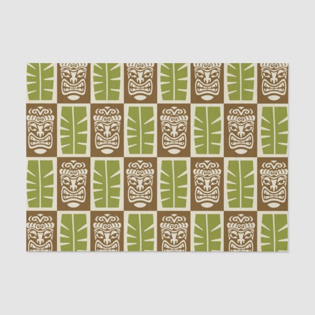 Tiki Pattern Tissue Paper (Front)