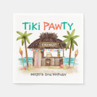 Tiki Pawty Tropical Beach Surf Pet Dog Party 