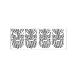 Tiki Sculptures Thunder_Cove Rubber Stamp