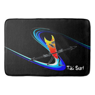Tiki Surfer Bath Mat