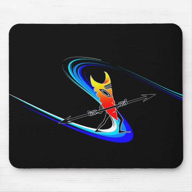 Tiki Surfer Mouse Mat (Front)