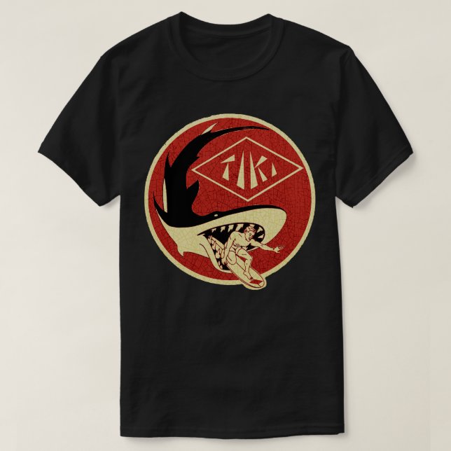 Tiki Surfer T-Shirt (Design Front)