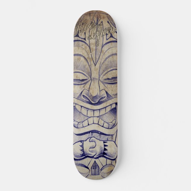 TIKI tattoo Board Skateboard (Front)