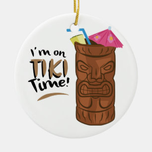 Tiki Time Ceramic Tree Decoration