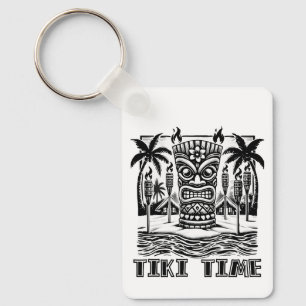 Tiki Time – Hawaiian Island Vibes Key Ring