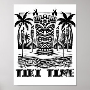 Tiki Time – Hawaiian Island Vibes Poster