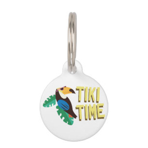 Tiki Time Pet Tag