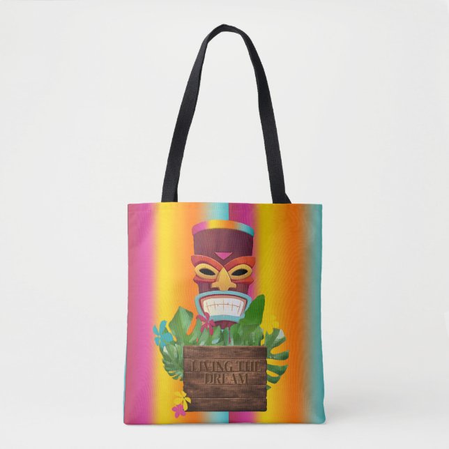 Tiki Time Tote Bag (Front)