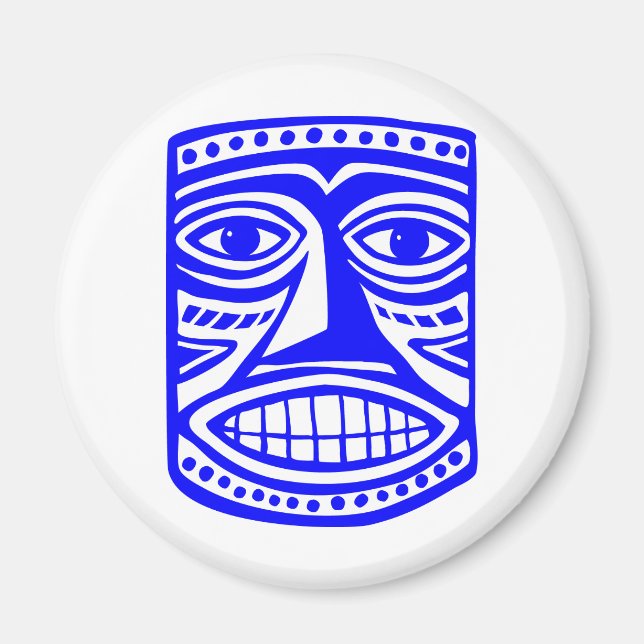 Tiki Toby - Blue Magnet (Front)