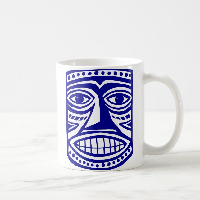 Tiki Toby - Dk Blue Coffee Mug (Right)